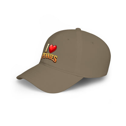 I Heart Pennies — Baseball Cap