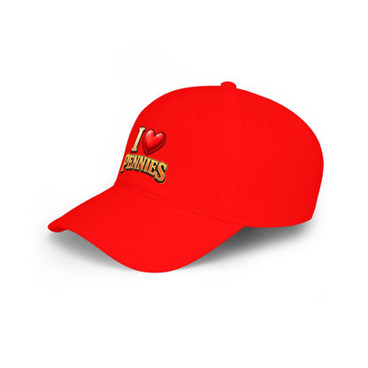 I Heart Pennies — Baseball Cap