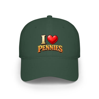 I Heart Pennies — Baseball Cap